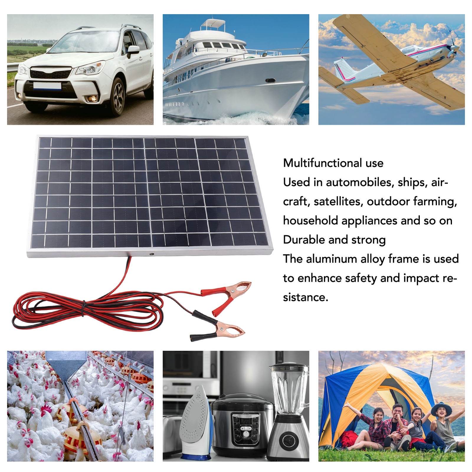 Polycrystalline Solar Charger Durable Module For Outdoor Activities Popular