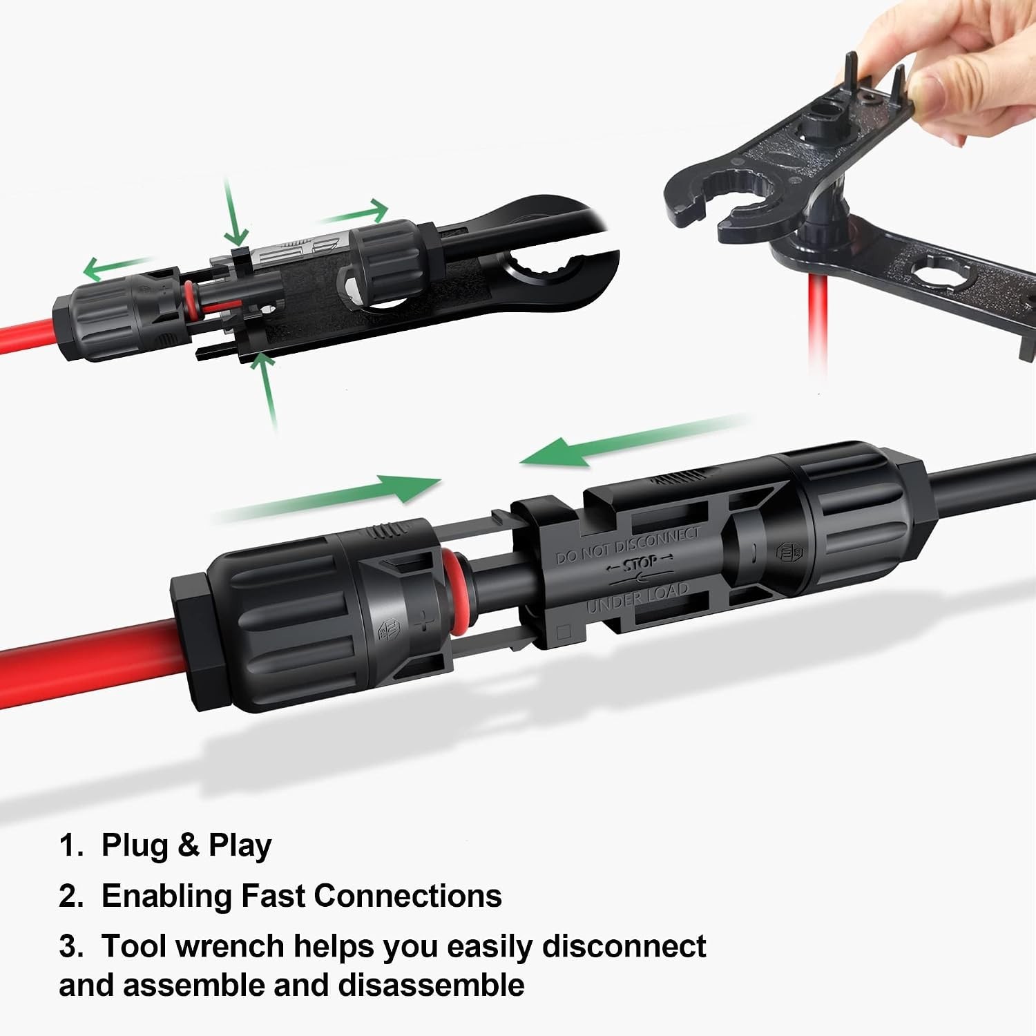 Parallel Adapter Cable for Solar Panels – 2 Pairs