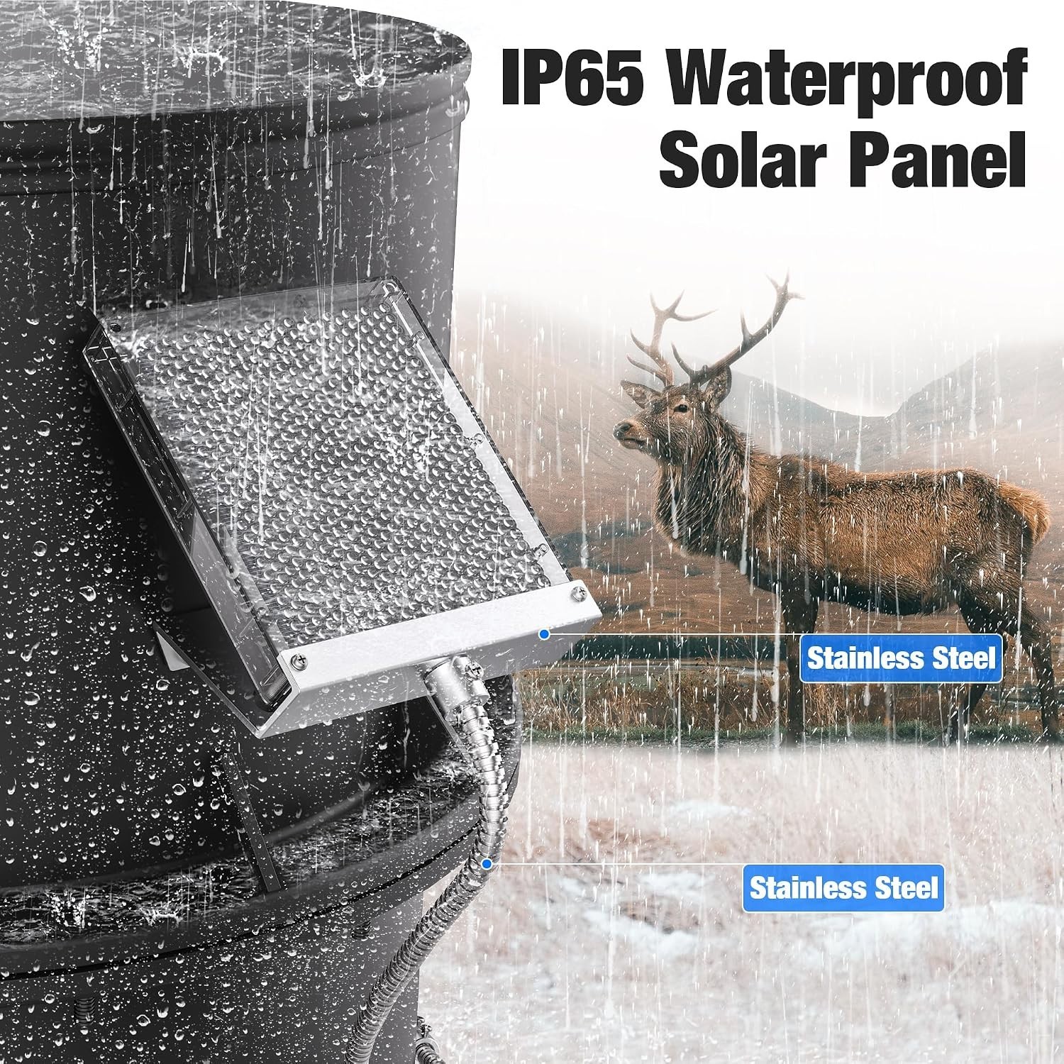 High-Efficiency 6V Solar Panel Charger for Deer Feeders – 1.7W Waterproof Design