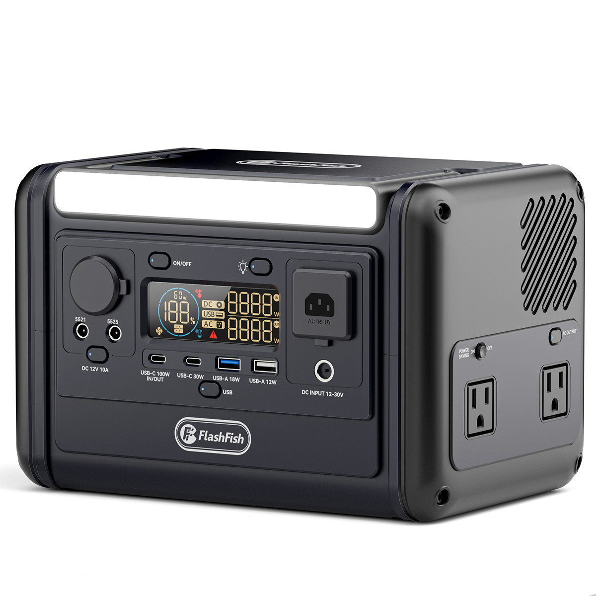 Flashfish T300PRO Portable Power Station 300W 230Wh LiFePO4 Solar Generator US