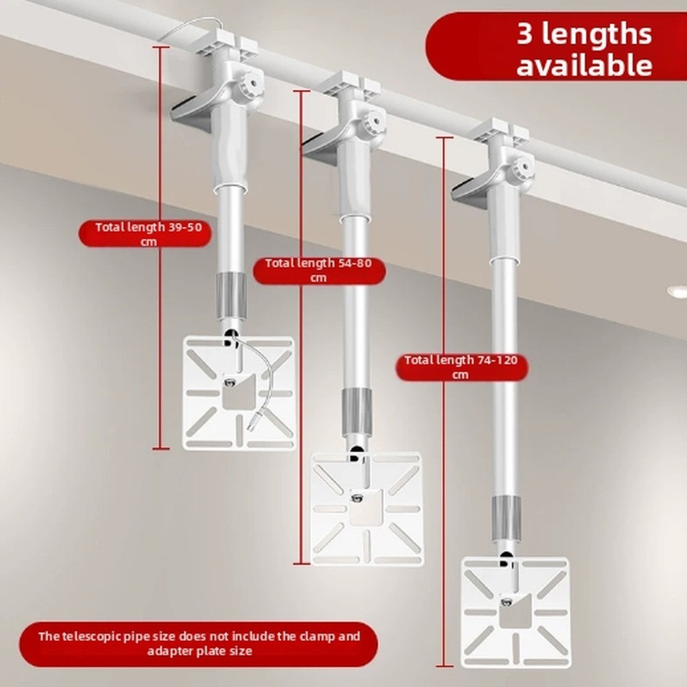 Telescopic Camera Bracket for Wall Mounting Without Drilling White Finish