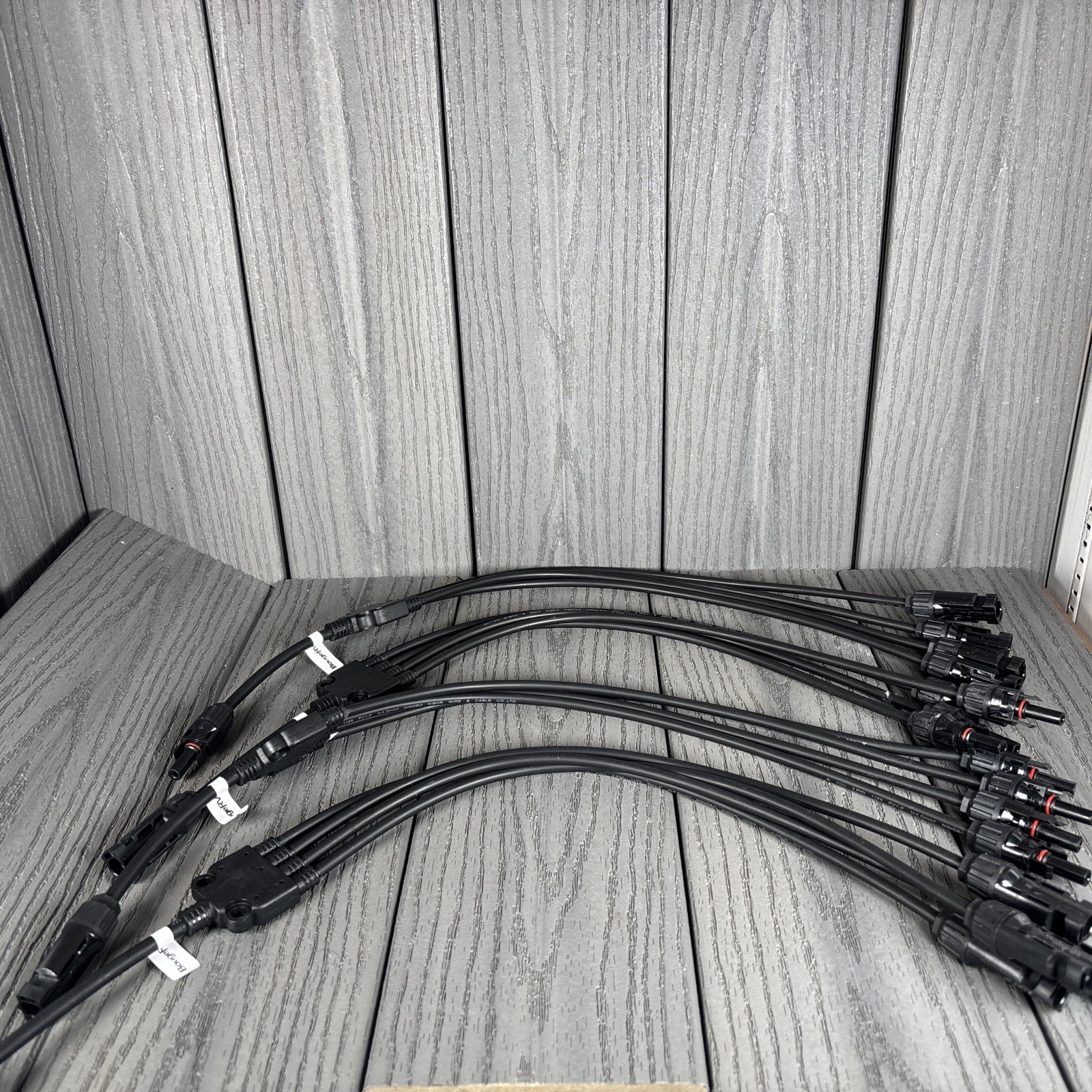BougeRV Y Branch Connectors for Solar Panel – 2 Pairs-M/FFFF and F/MMMM