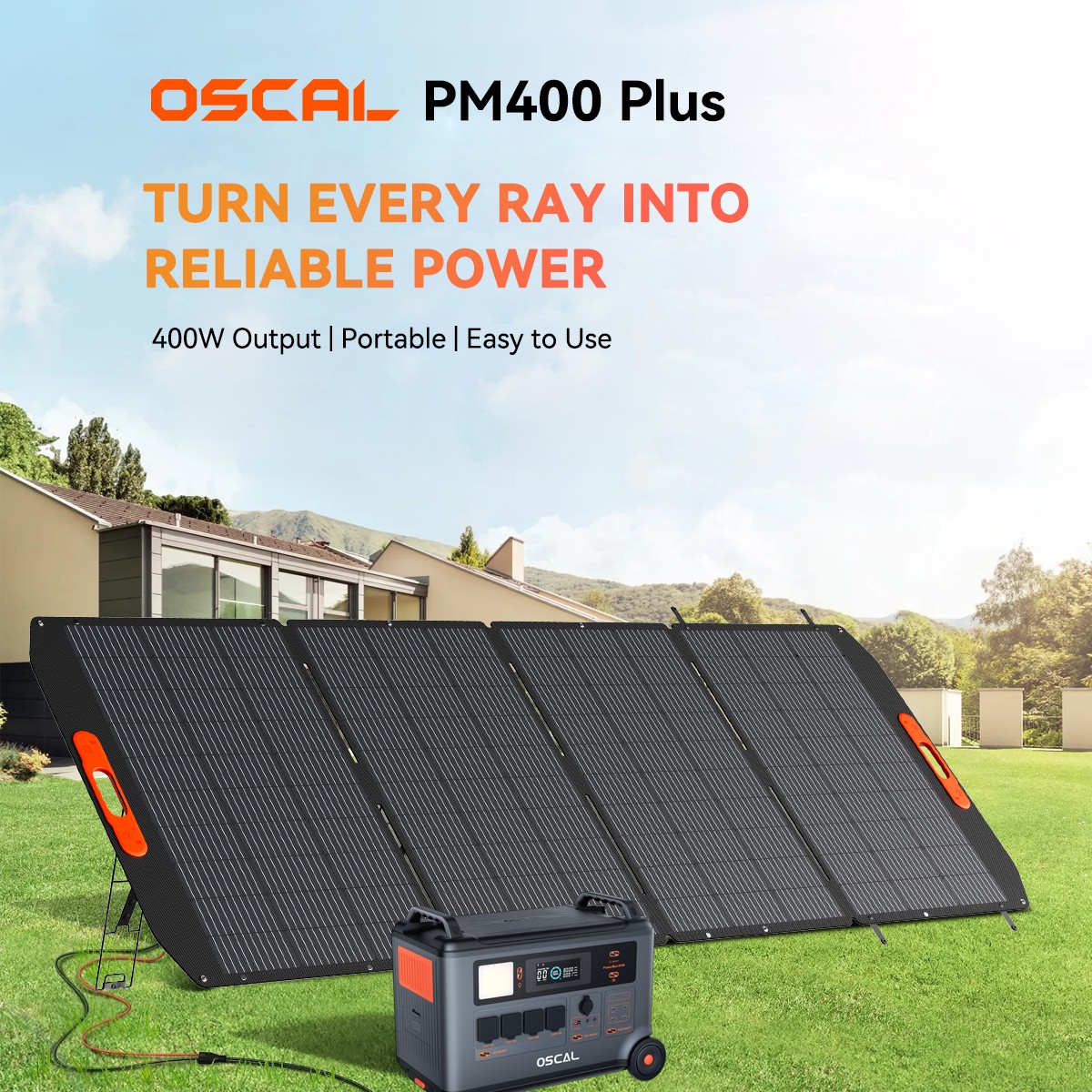 Blackview OSCAL 6000W Portable Power Station 3600Wh LiFeP04 +2x 400W Solar Panel