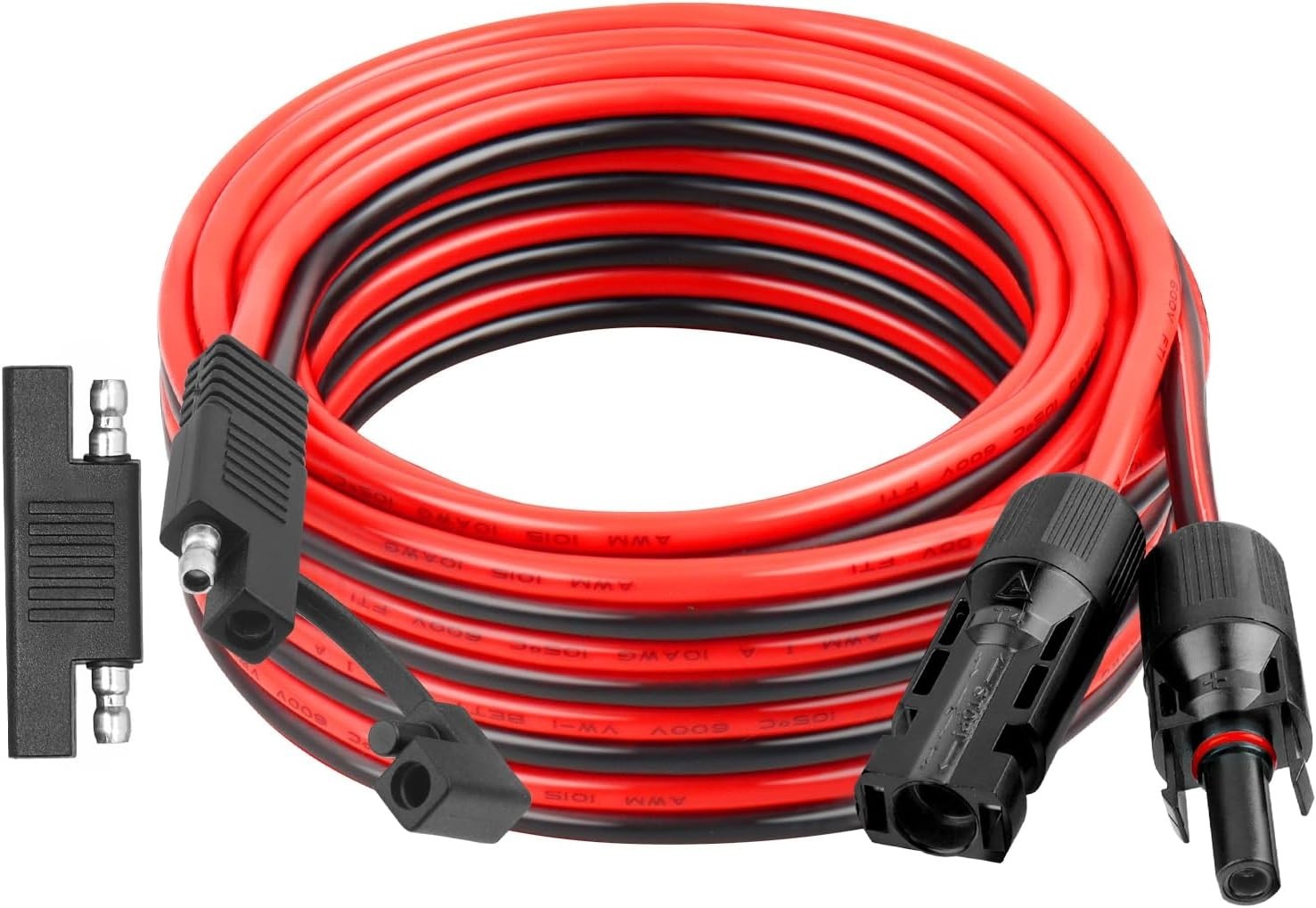 SAE to Solar Connector Cable with Polarity Adapter