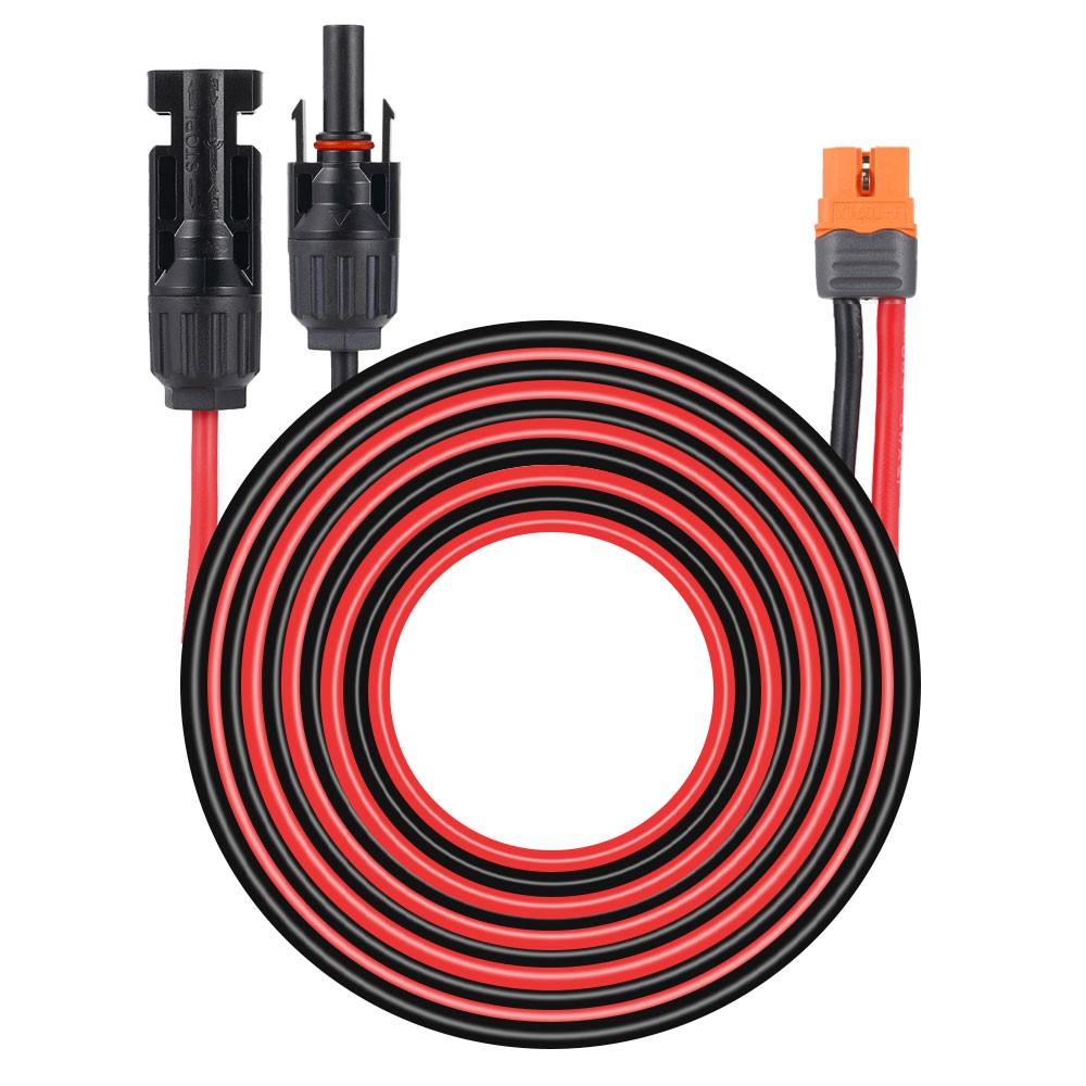 12 AWG XT60i Female Solar Connector Solar Panel Extension Charging Wire Cable