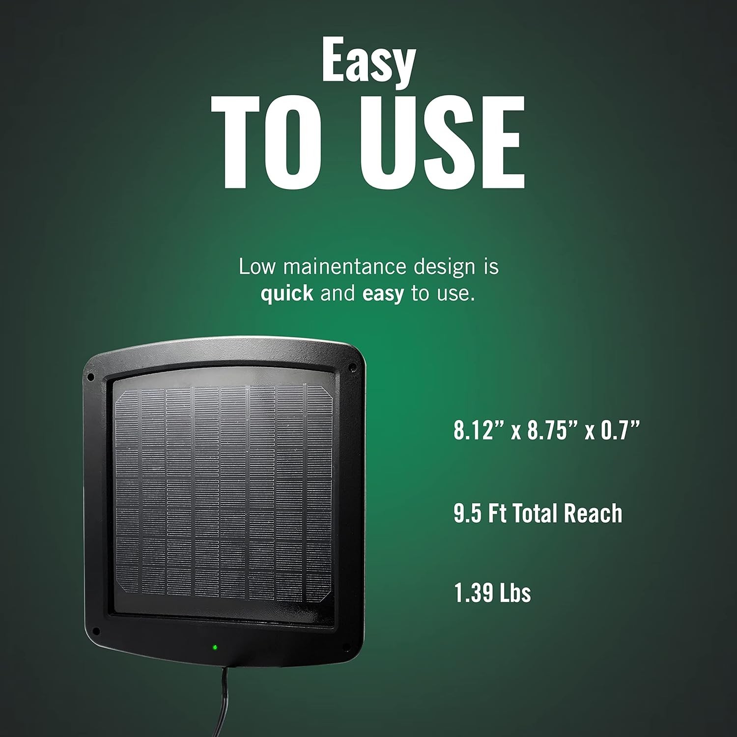 Battery Tender 5 Watt Solar Panel 12V Battery Charger with Charge Controller-IP6