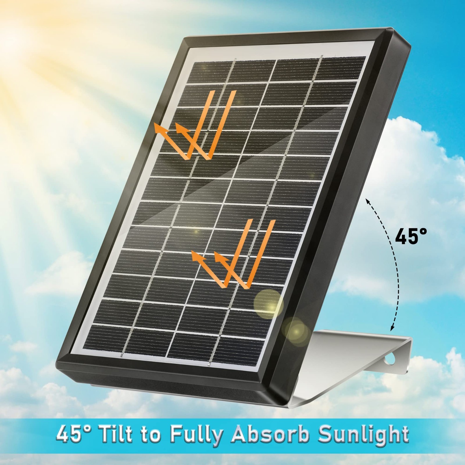 6V 3.5W Solar Panel Charger for Deer Feeder, Waterproof Outdoor Battery Charger,