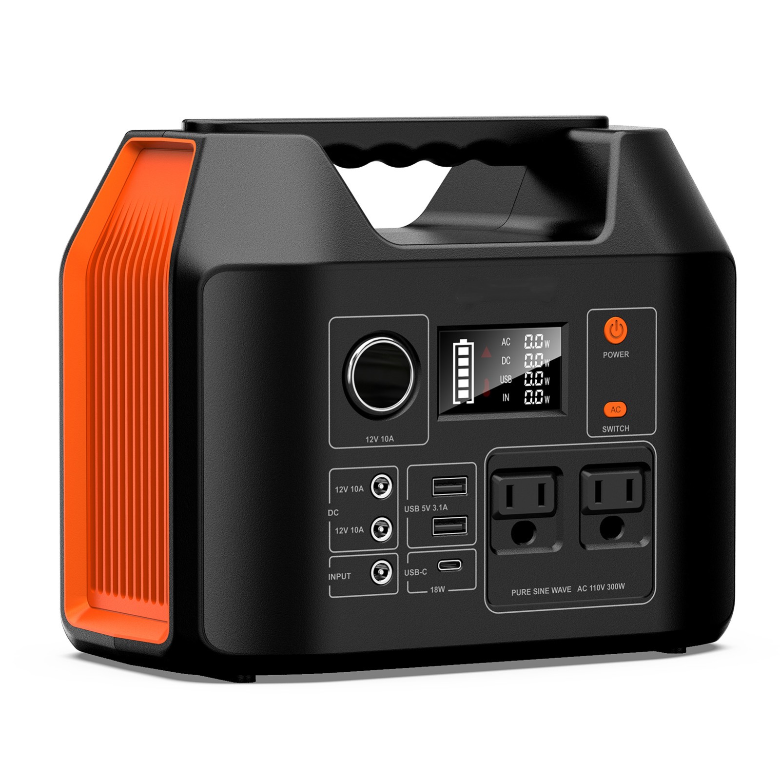 300W Solar Generator Portable Power Station Battery Charger with 40W Solar Panel