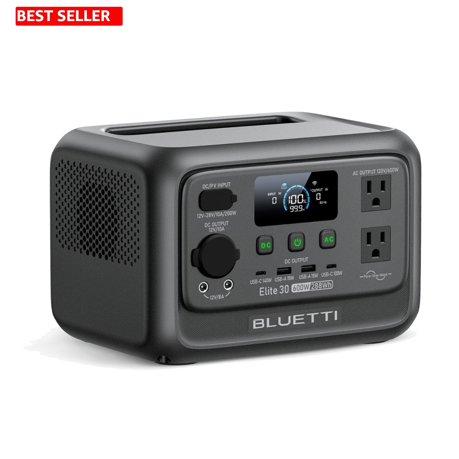 288Wh Lightweight Power Station with 140W Fast Charging & 10ms UPS Protection