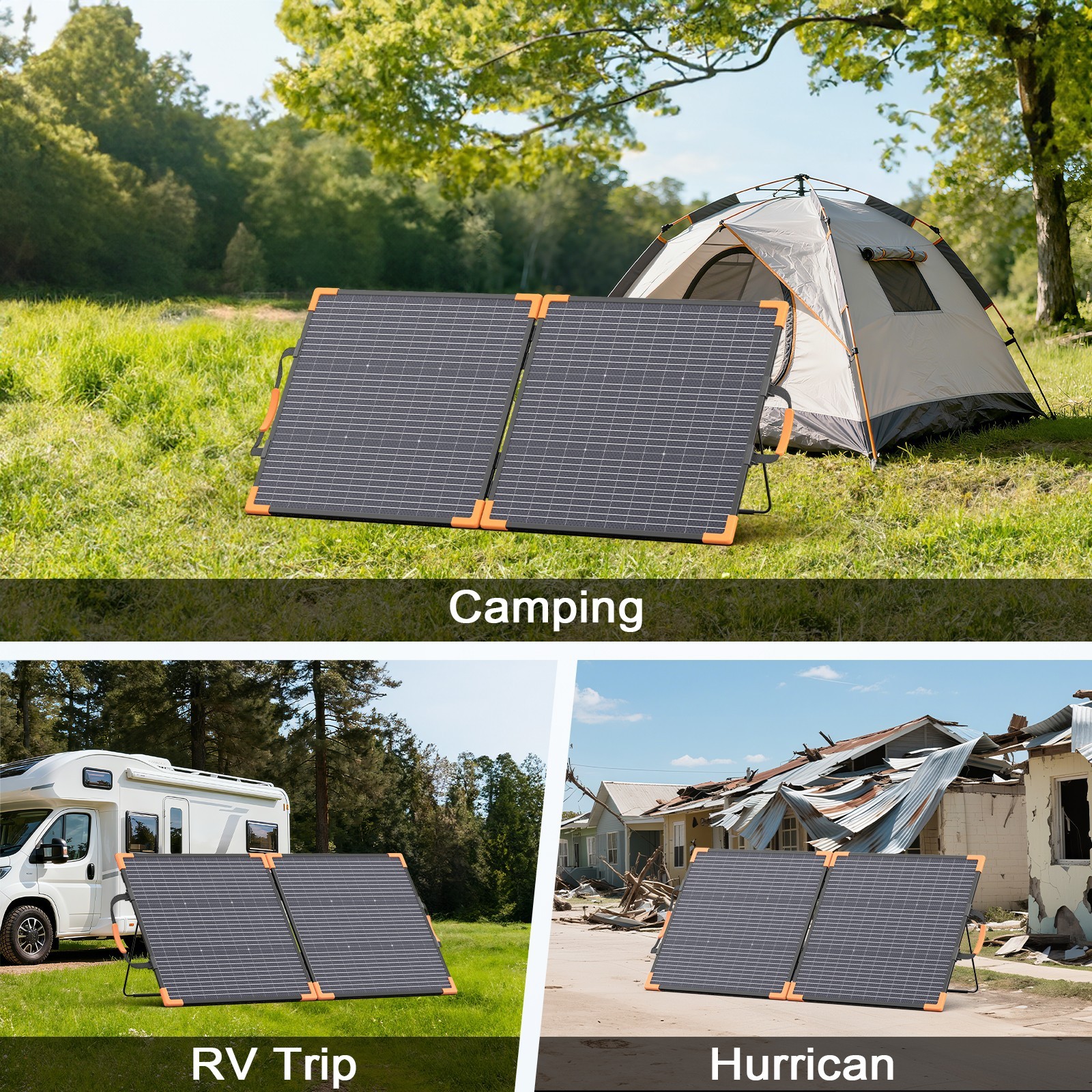 100W Solar Panel Camping for BLUETTI Elite 100 V2 1024Wh Portable Power Station