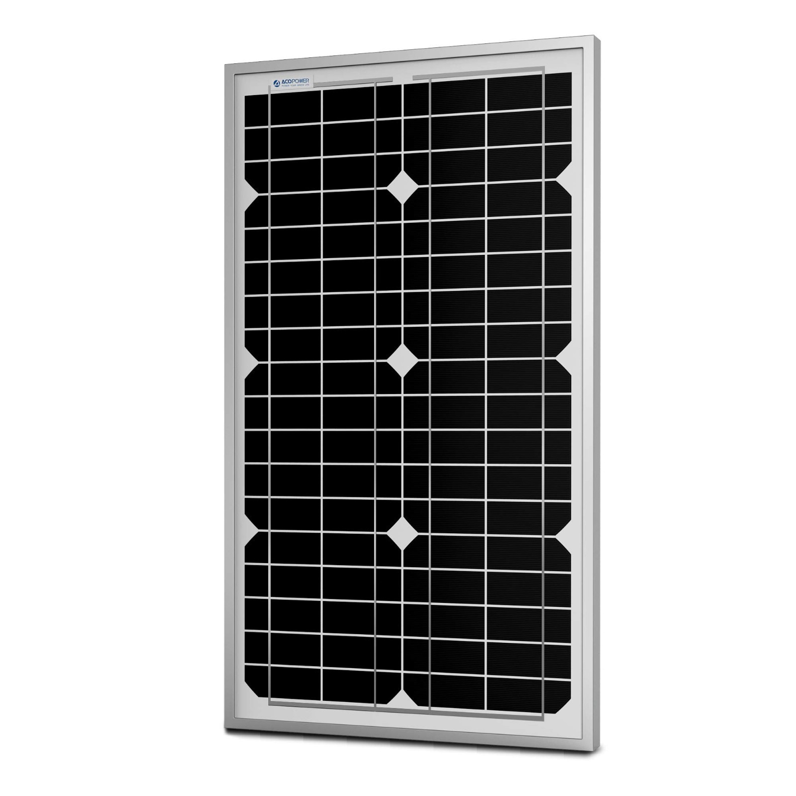 ACOPower 30 Watt Mono Solar Panel for 12V Battery Charging, Off Grid