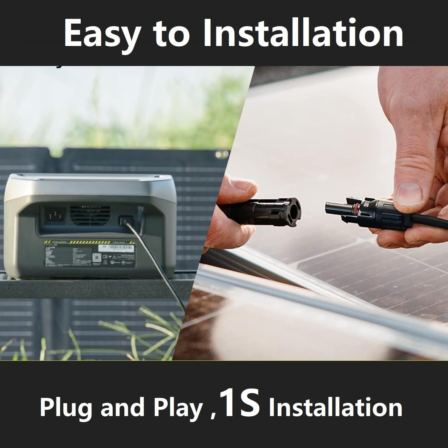Fast Charging 16.5FT XT60i Solar Cable – Compatible with Major Power Stations