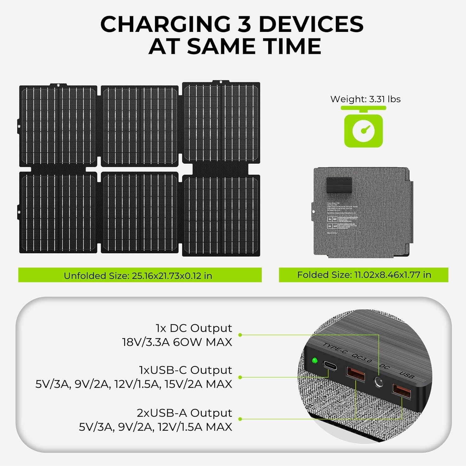 Portable Solar Generator Lithium Battery 300W Power Station for Camping