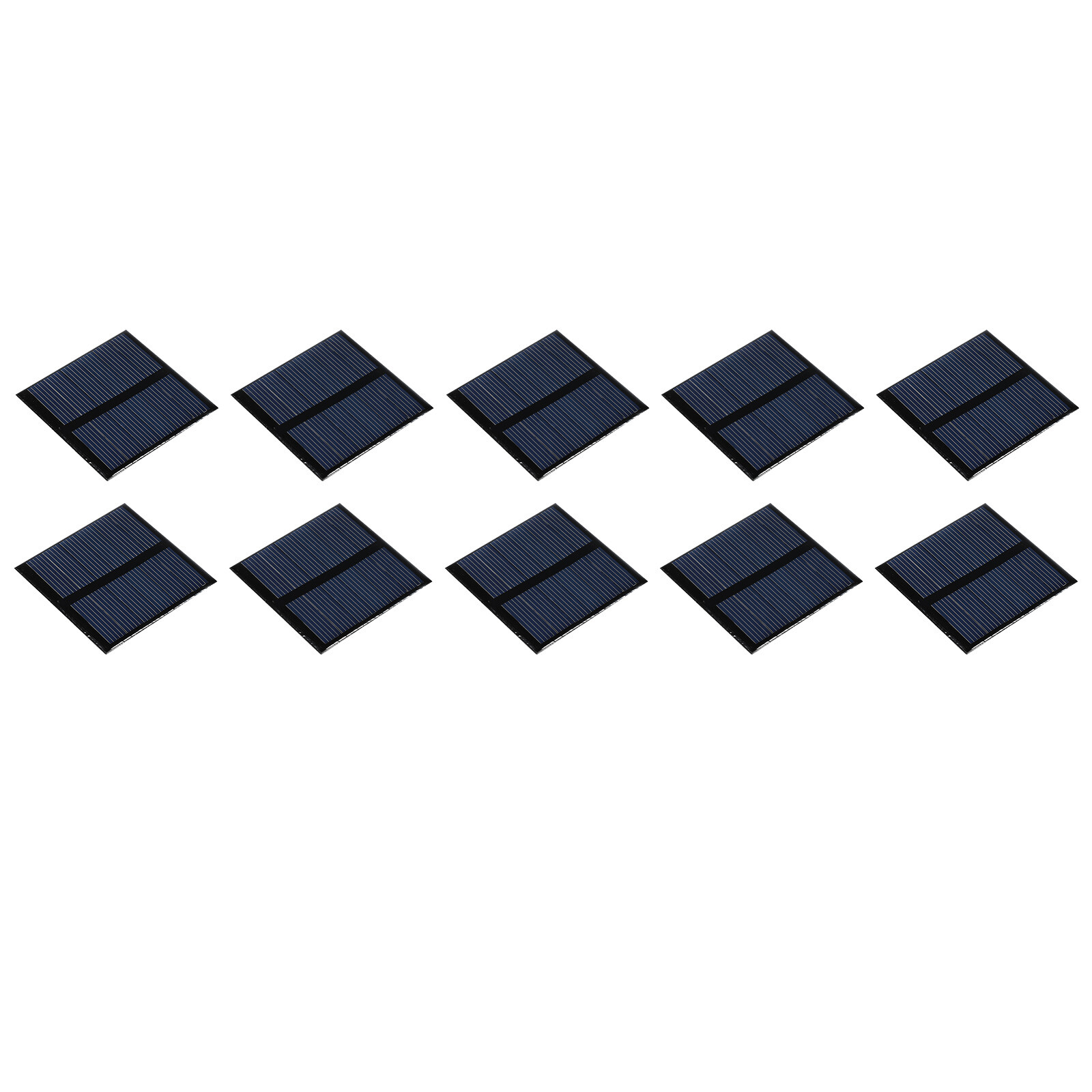 Mini Solar Panel Cell 3V 125mA 0.375W 52mm x 52mm for DIY Project Pack of 10