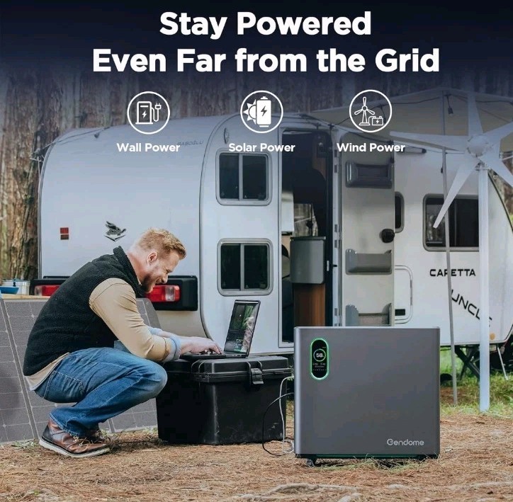 3000W Power Station Power Bettery Supply Off-grid Back-up with Gendome App