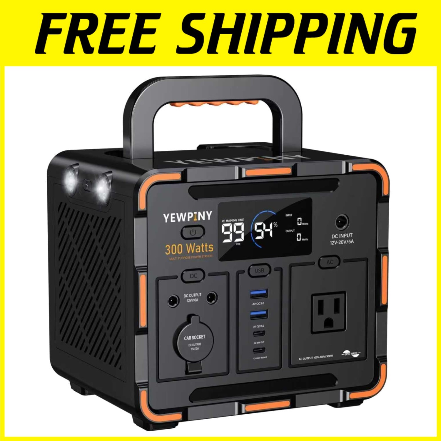 Emergency Power Supply 300W Solar Generator//