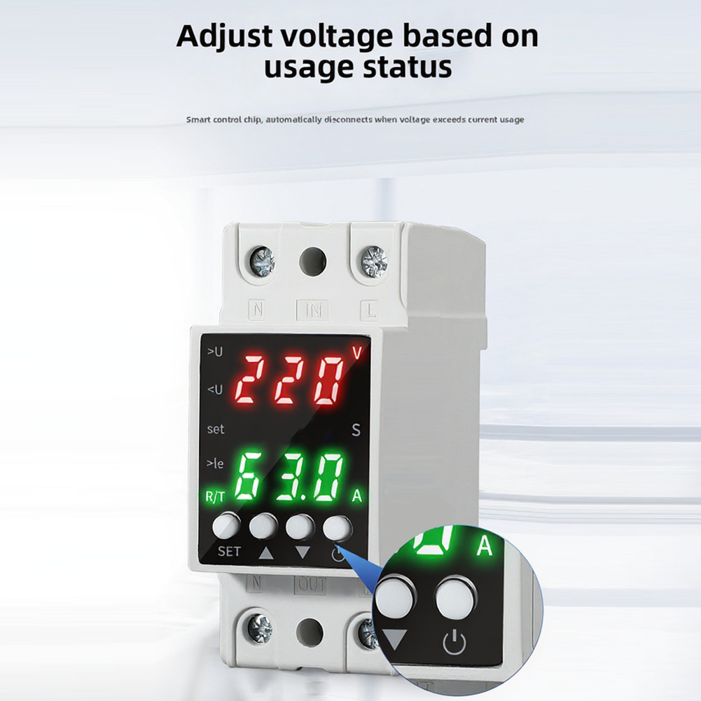 Voltage Protection Device with Real Time Dual LCD Display for AC80V to 300V