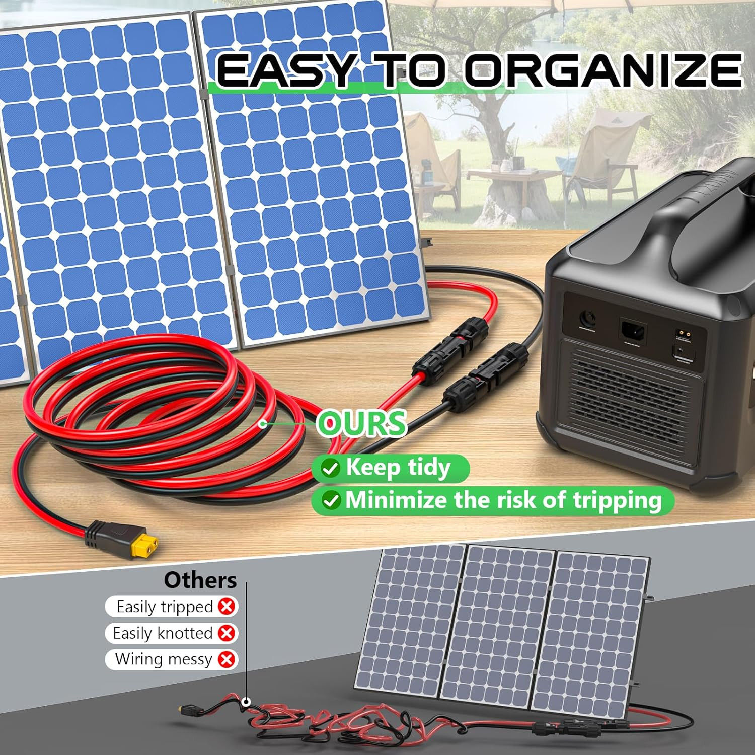 Solar to XT60 Solar Cable (10AWG-25FT)