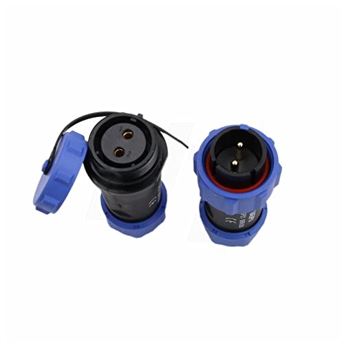 SP21 2 Pin Waterproof Aviation Circular Pair Connector 30A 12/24V 2 Pin 30A