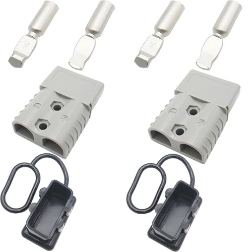 120A Quick Connect Battery Connectors 600V, Modular Power Disconnect for 2-4 AWG