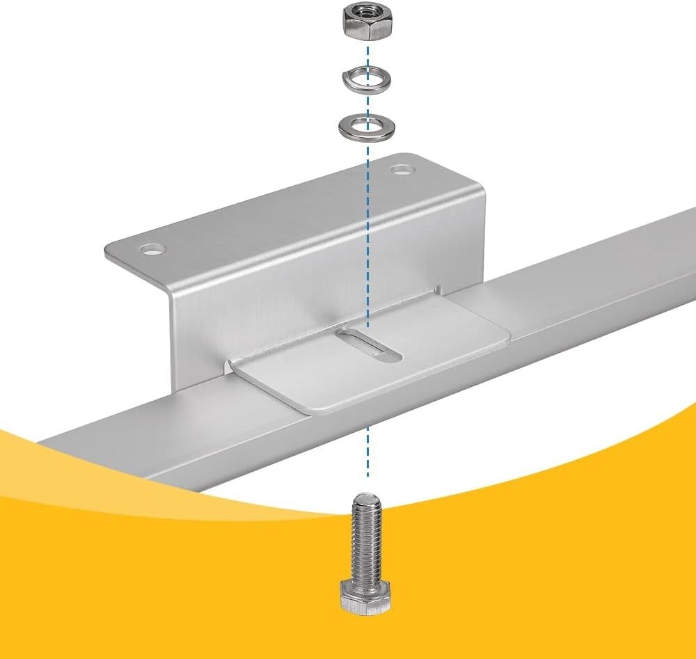 Set of 4 Lightweight Z Brackets – Ideal for Solar Panels on Irregular Surfaces