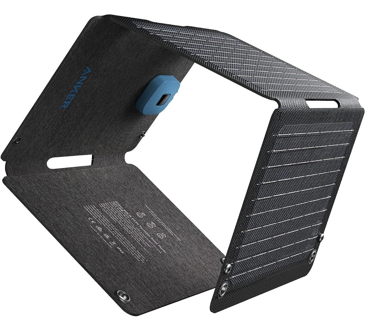 Anker Solix PS30 Solar Panel, 30W Foldable Portable Solar Charger, IP65 Water an