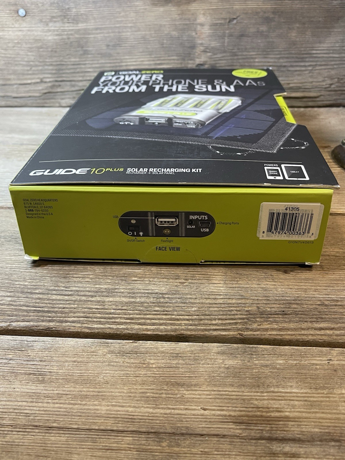 Goal Zero Guide 10, Plus Solar Charging Kit Recharger $ Solar Panel