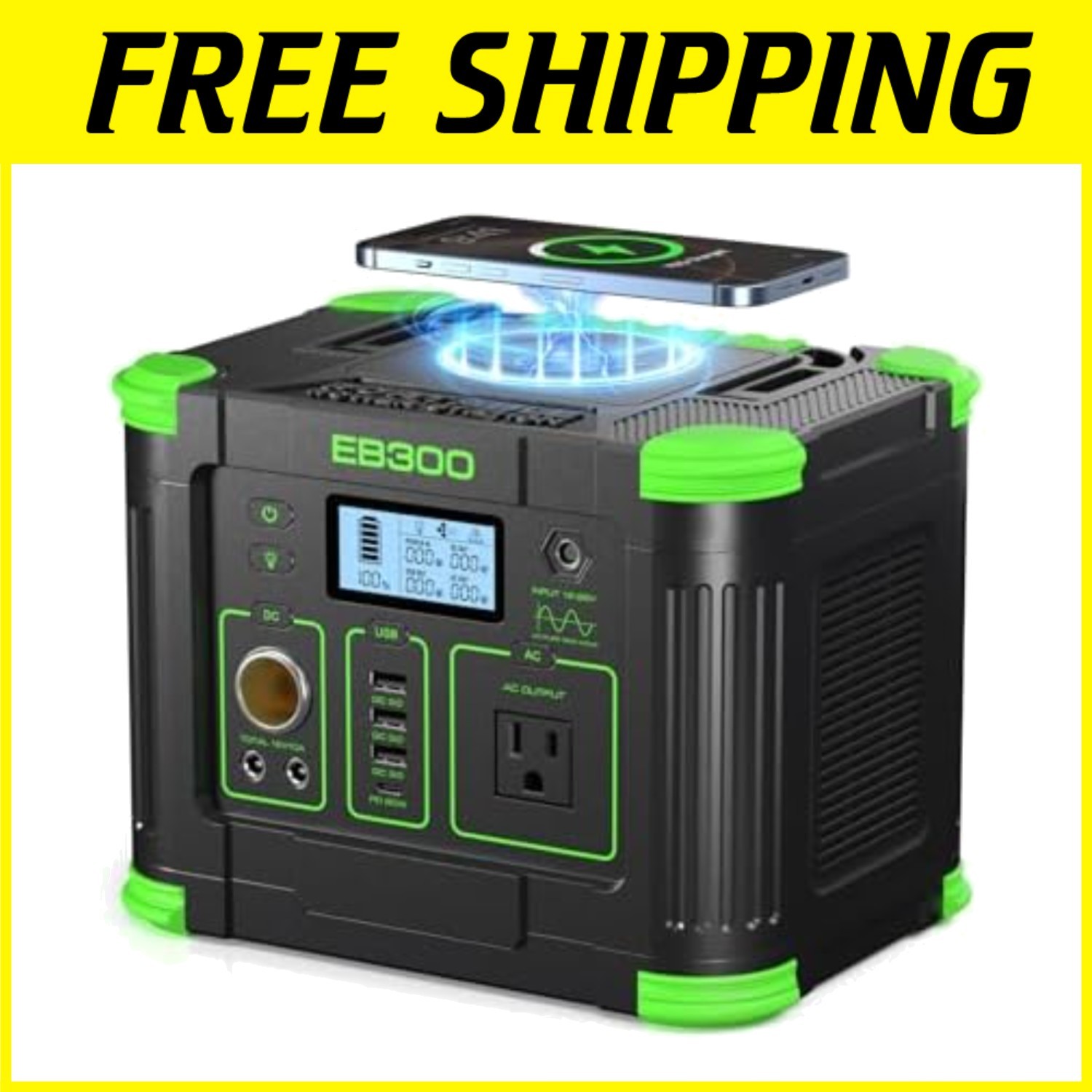 Versatile 288Wh Power Station with Multiple Outputs