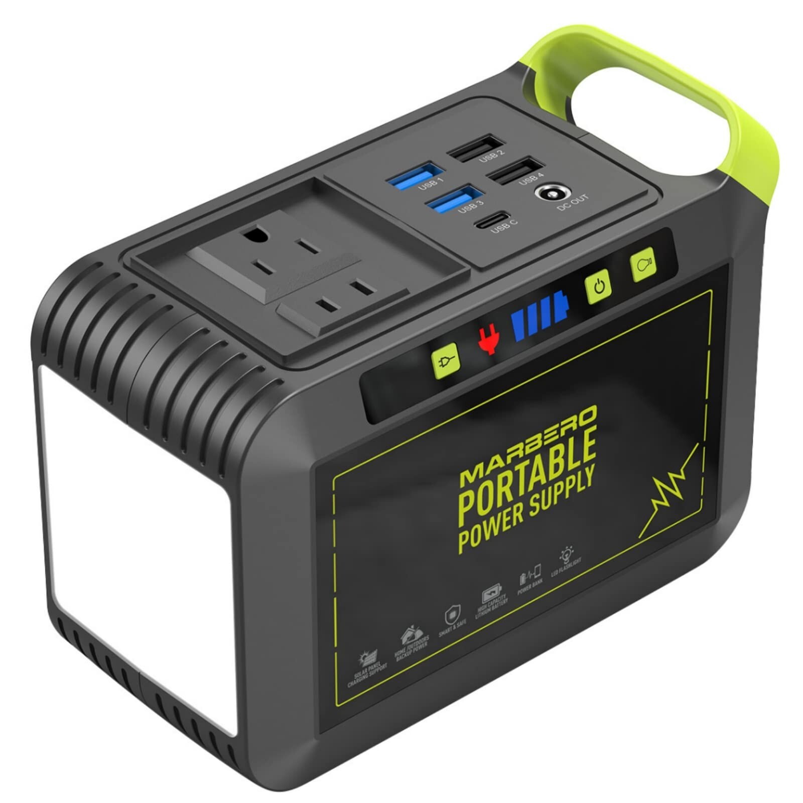 MARBERO 88Wh Portable Power Station 24000mAh Camping Solar Generator(Solar Pa…