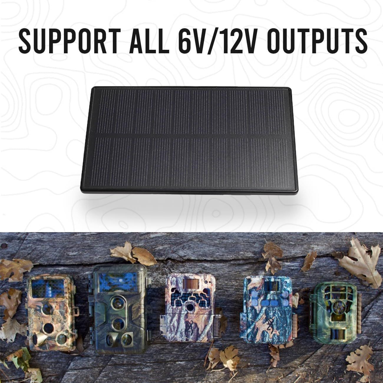 Trail Camera Solar Panel – Power Horse 6V/12V Solar Panel Kit with 5200mAh
