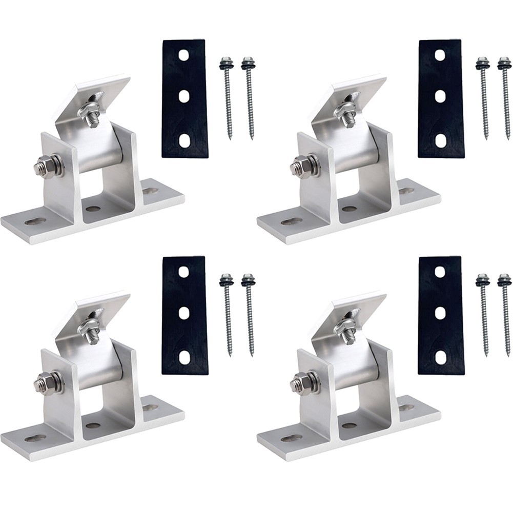Solar Panel Foot Mount Adjustable Flexible Photovoltaic Bracket Rubber Pads