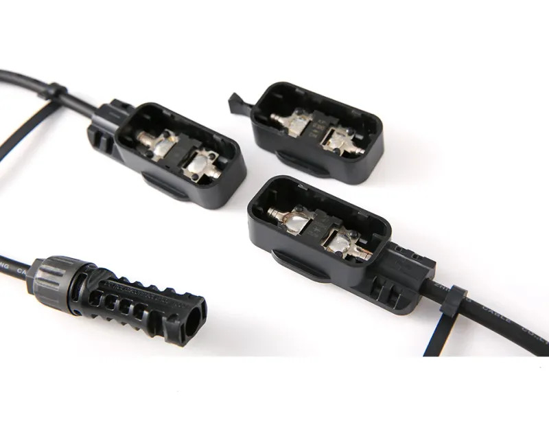 Connector Plug Junction Box Kit Diode Protected Cable PV Mount For Solar Panel