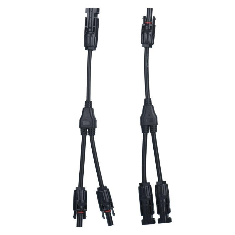 Solar Cable Connector Branch Parallel Photovoltaic Panels Copper 2-4 Ways Wire
