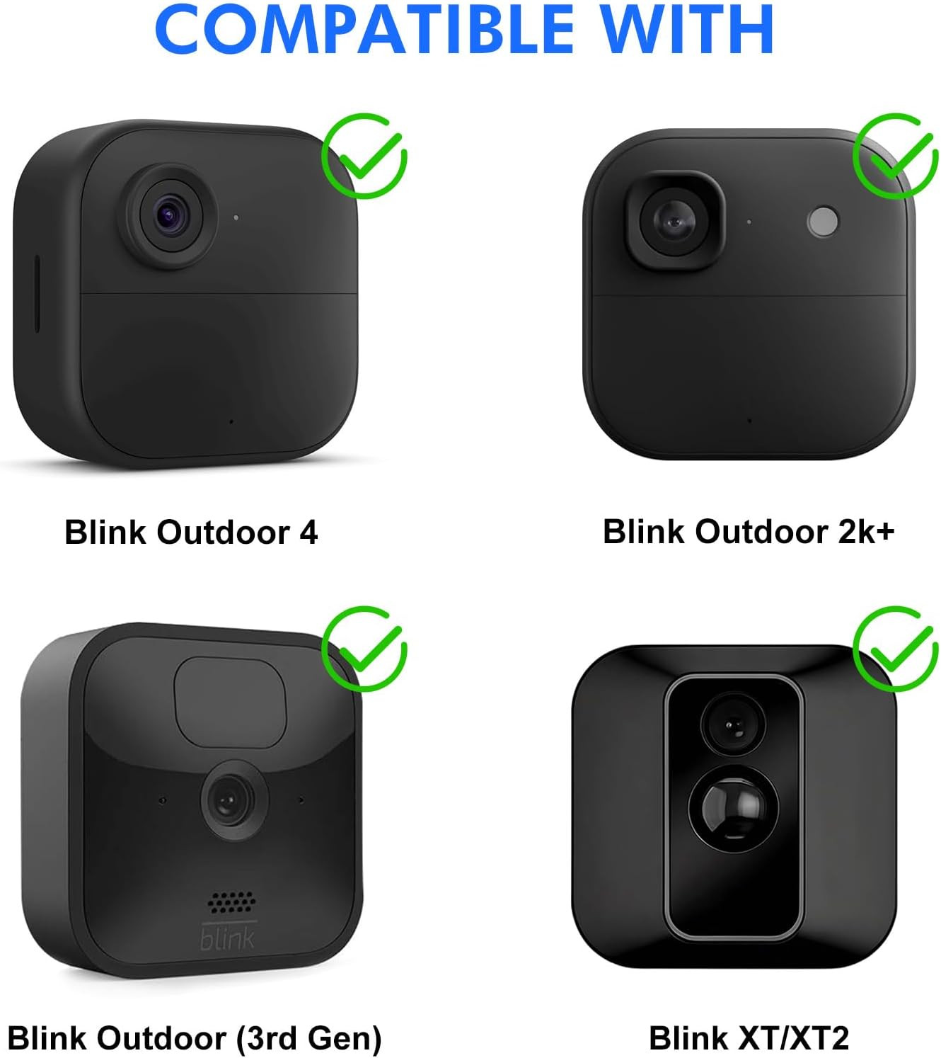 6W Solar Charging Mount for Blink Outdoor Cameras, Adjustable Angle, IP67 Rated