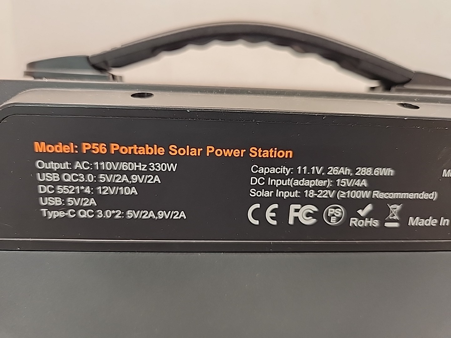 Go Fort P56 330W Portable Power Station Lithium Battery