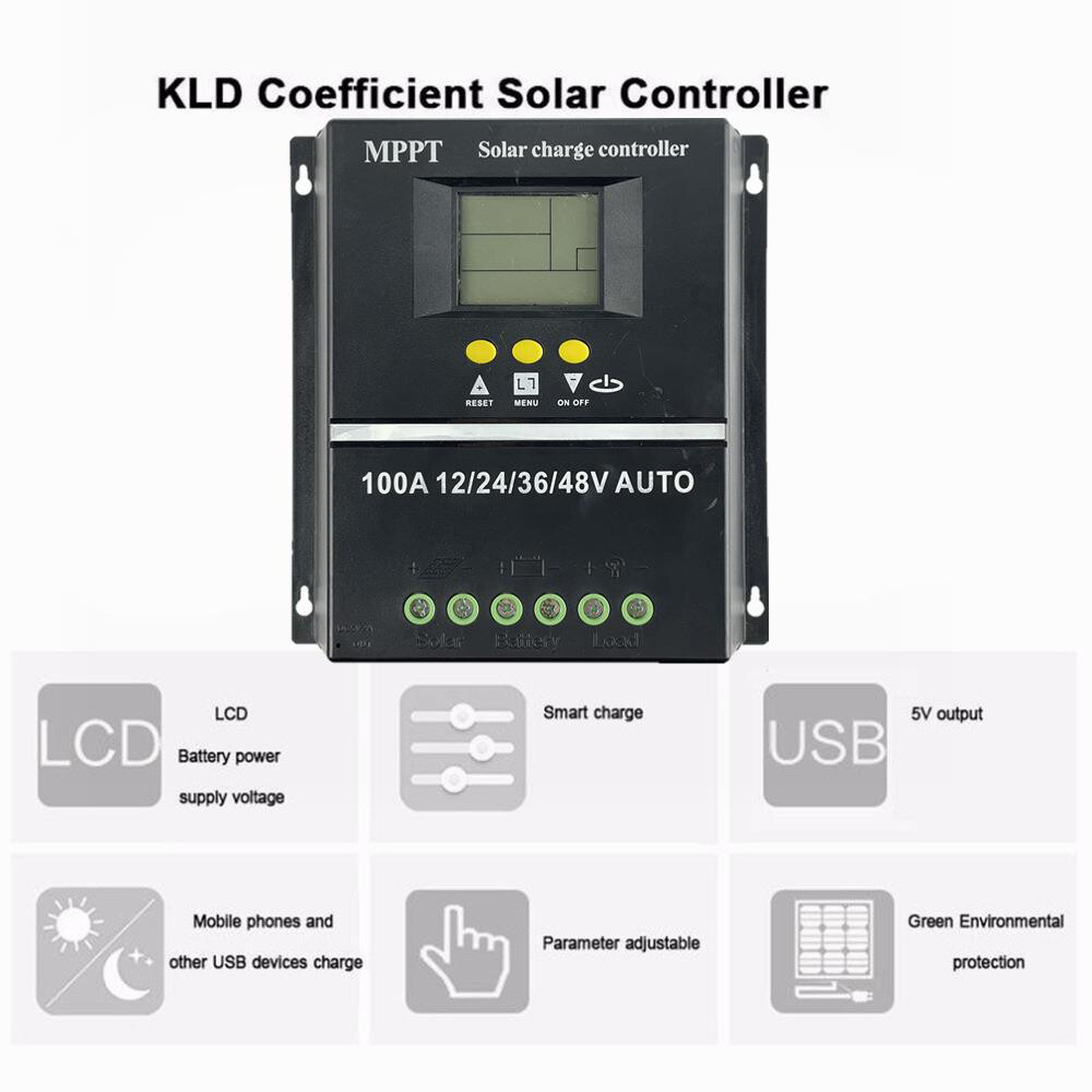 100A Solar Panel Kit Regulator for Auto Focus Tracking Charge Controller 12/24V