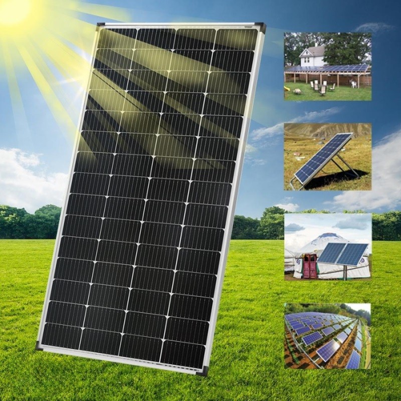 PFCTART 200W Watt 12V Monocrystalline Solar Panel for Battery Charger RV PV