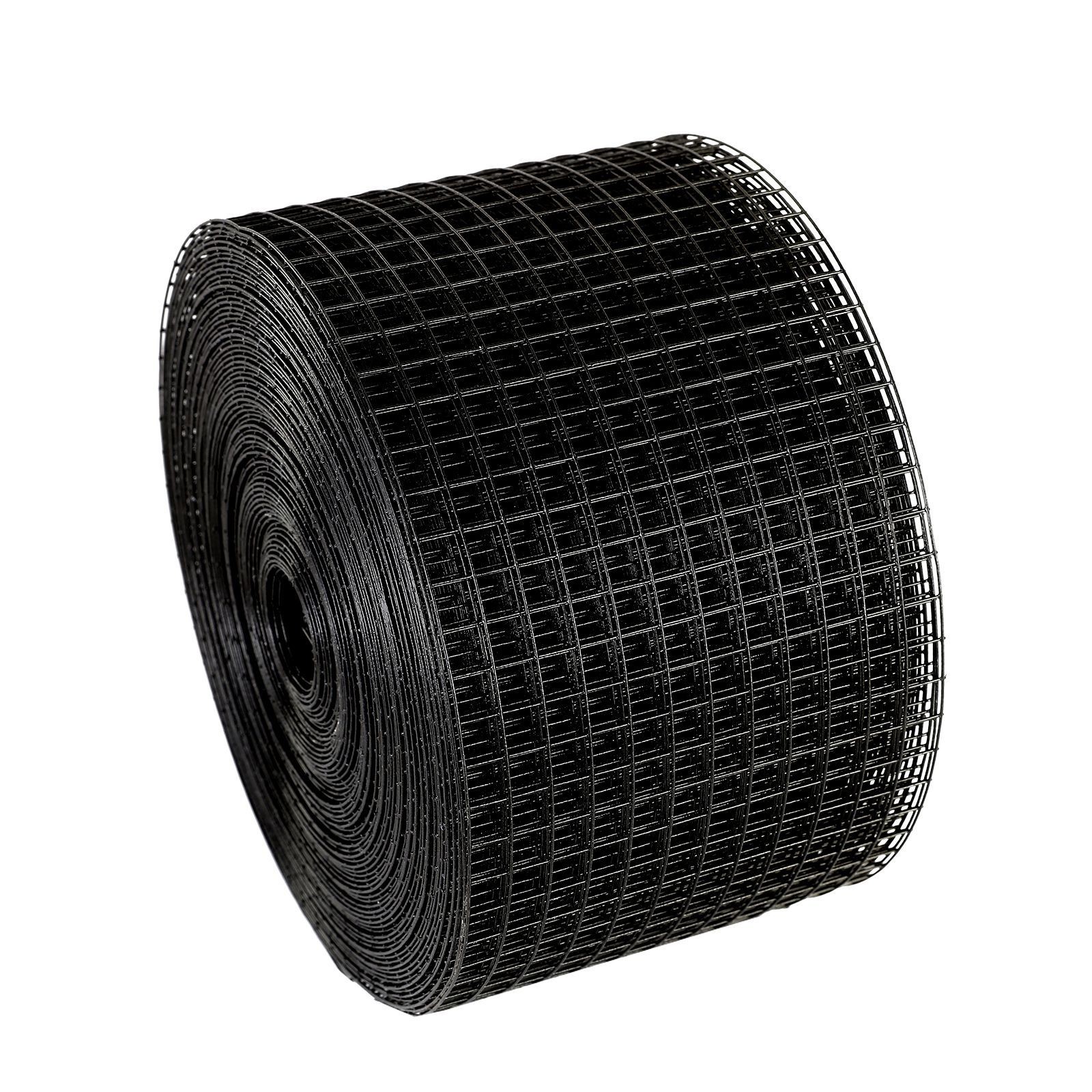 PVC-Coated Solar Critter Guard – 8in×100ft, 1/2in Square Mesh, Galvanized Steel