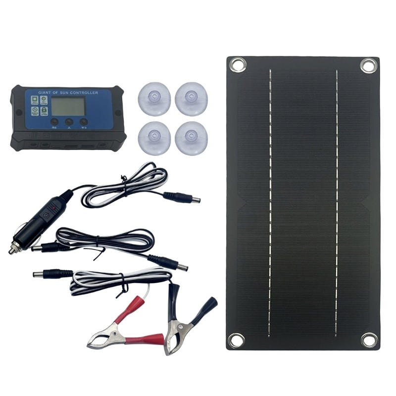 600W 100A Solar Panel with Wire Dripping Glues Plate Solar Systems Enduring