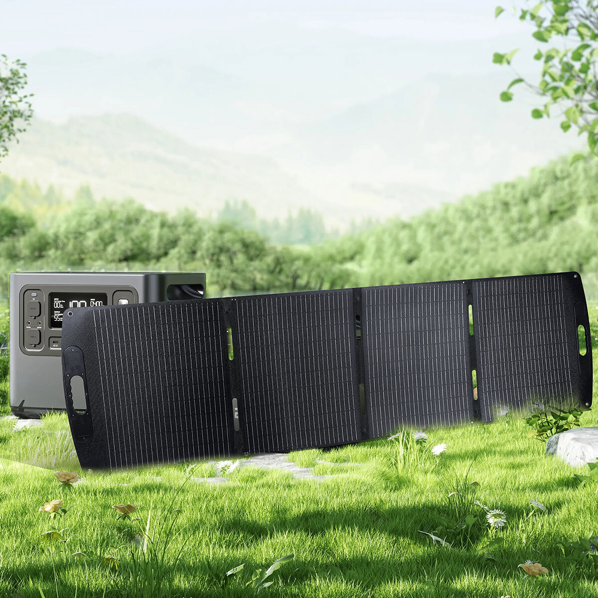 200W Portable Solar Panel Kit for Power Station RV Home Car IP66 Certified New
