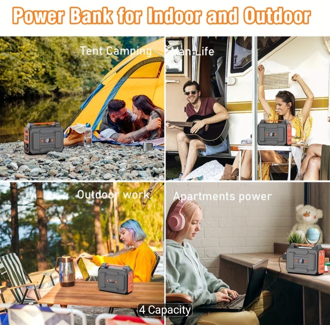 Portable Power Station Solar Generator, High Capacity Battery Pack, with AC…
