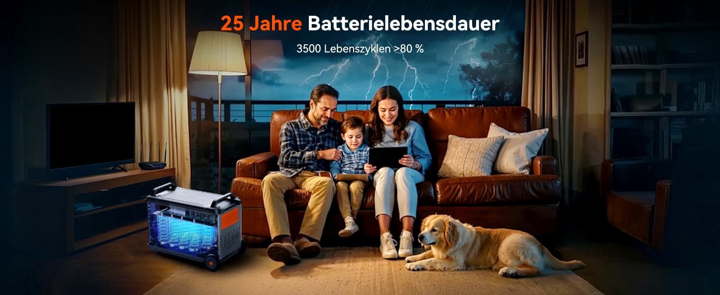 PowerMax 6000 Solargenerator LiFePO4 6000W OSCAL Portable Power Station 3600Wh
