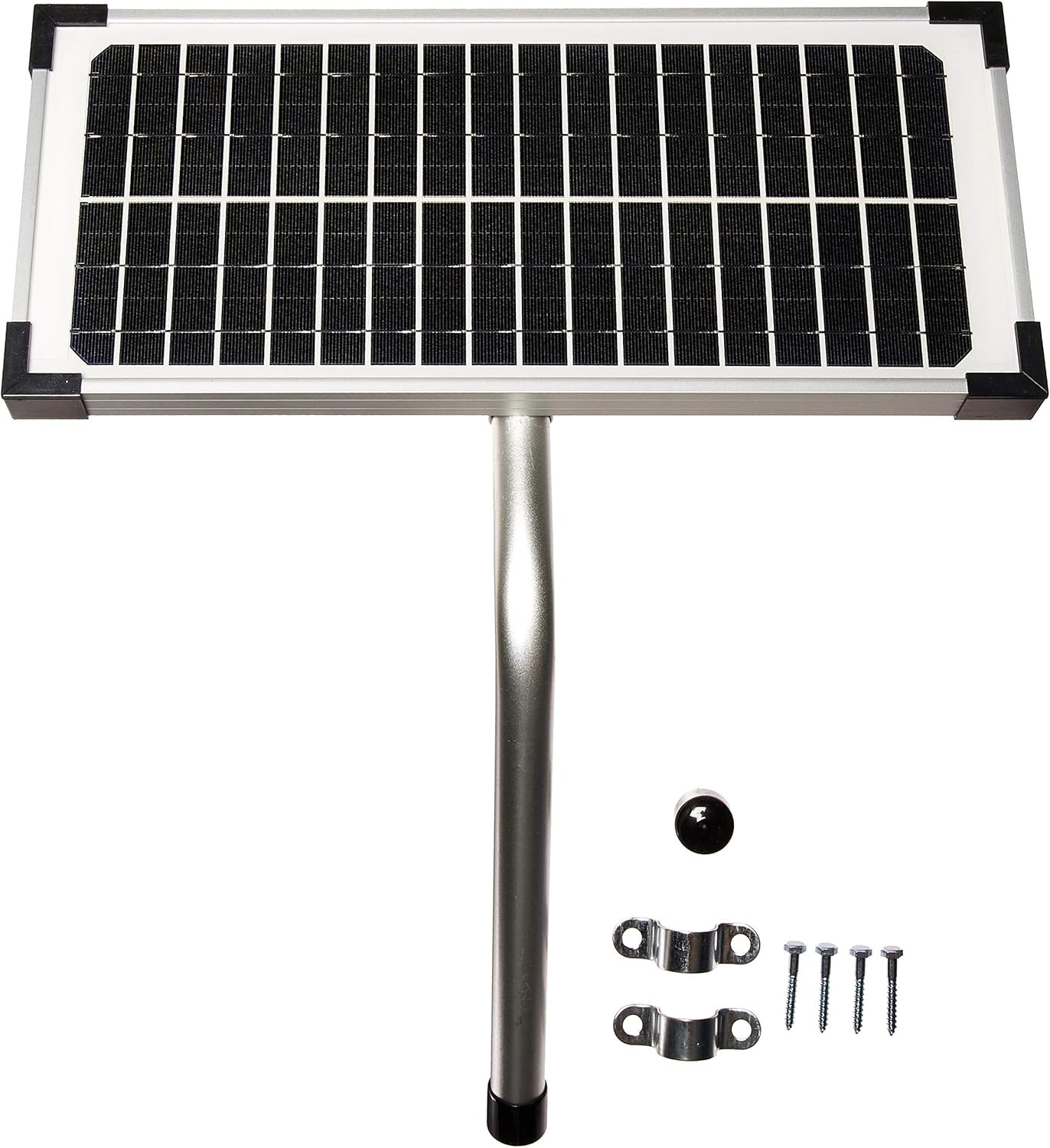 10 Watt Solar Panel Kit (FM123) for Automatic Gate Openers,Black Cell