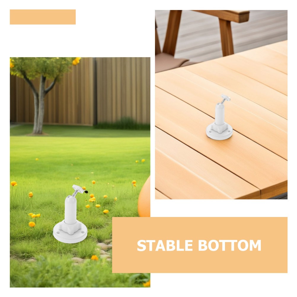 4Pcs Portable Solar Panel Mount Stand White ABS Reusable Wall Ceiling Holder