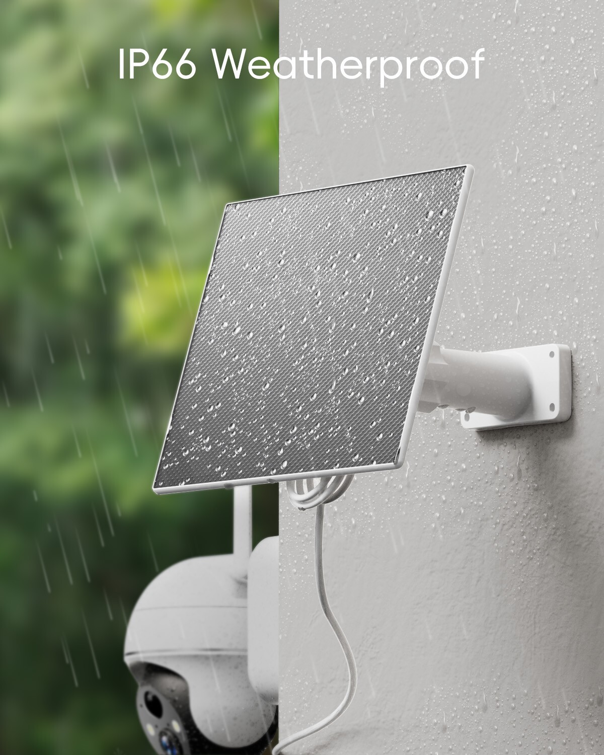 ZUMIMALL 5W Solar Panel for Security Camera Type C Port -1 Kit（No Camera）