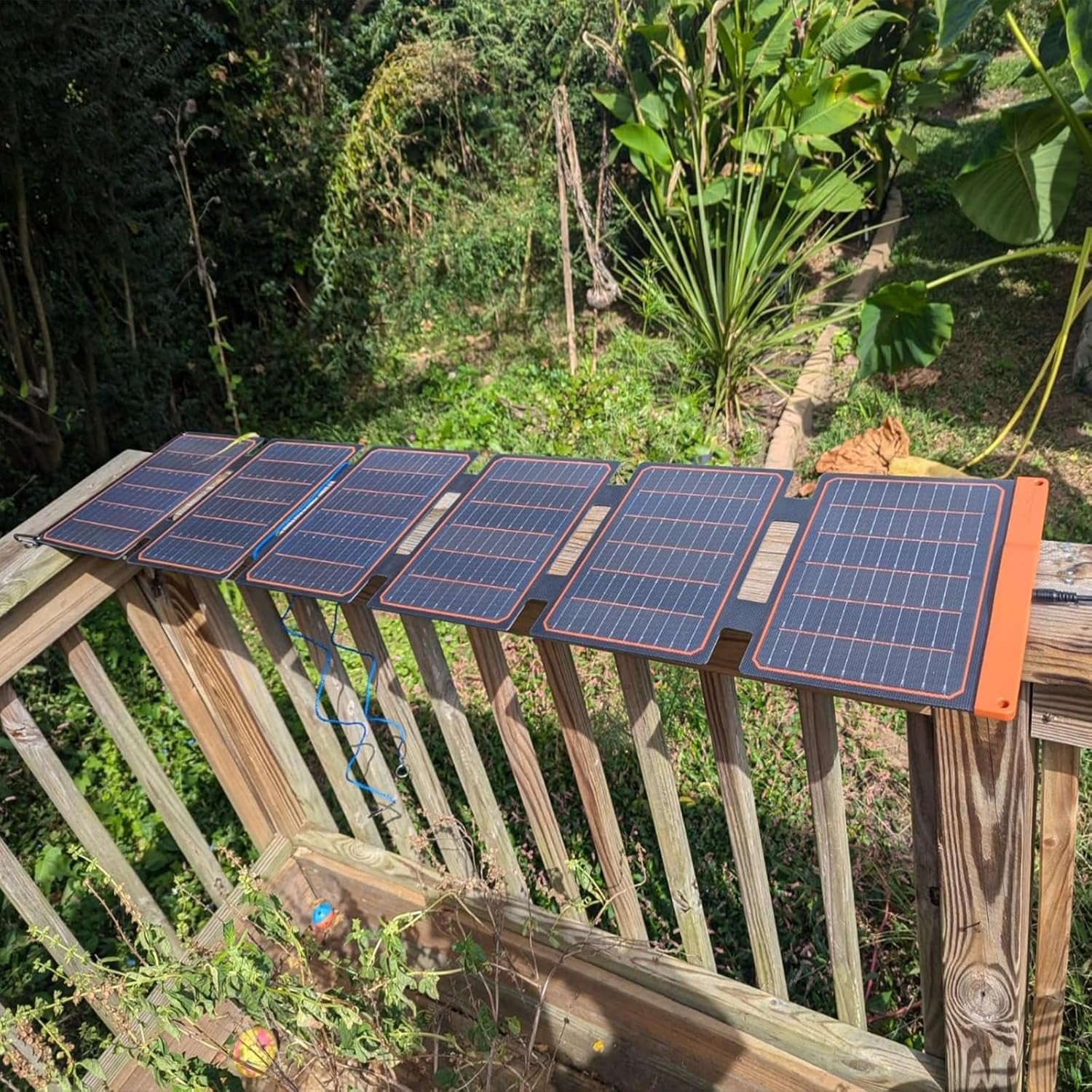 60W Foldable Solar Panel Portable Charger with USB-C/USB-A QC3.0/DC