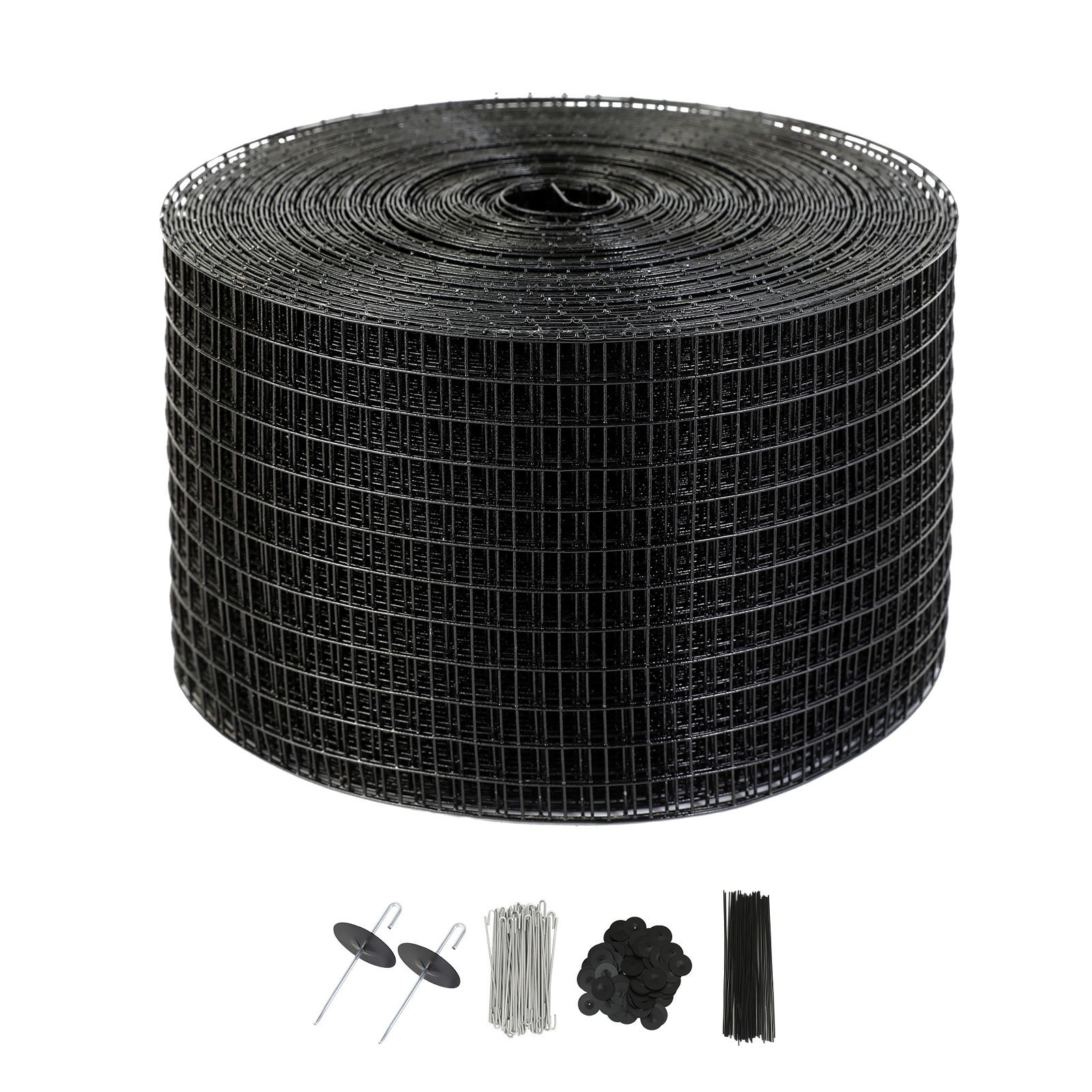 8in x 100ft Solar Bird Guard Roll, PVC-Coated Galvanized Steel Mesh