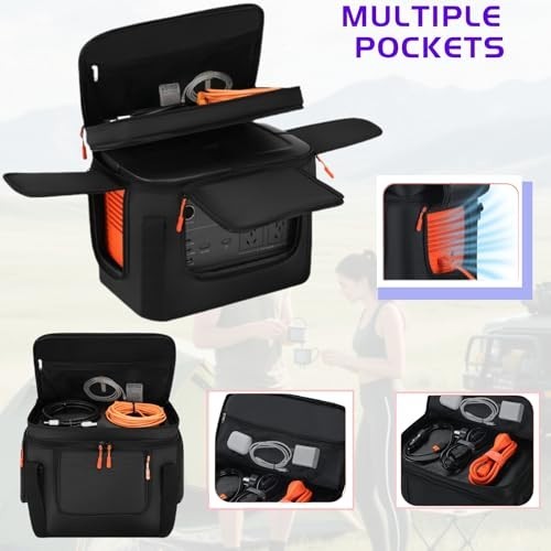 Portable Power Station Carrying Case – Soft Padded Travel Bag with Quick Access