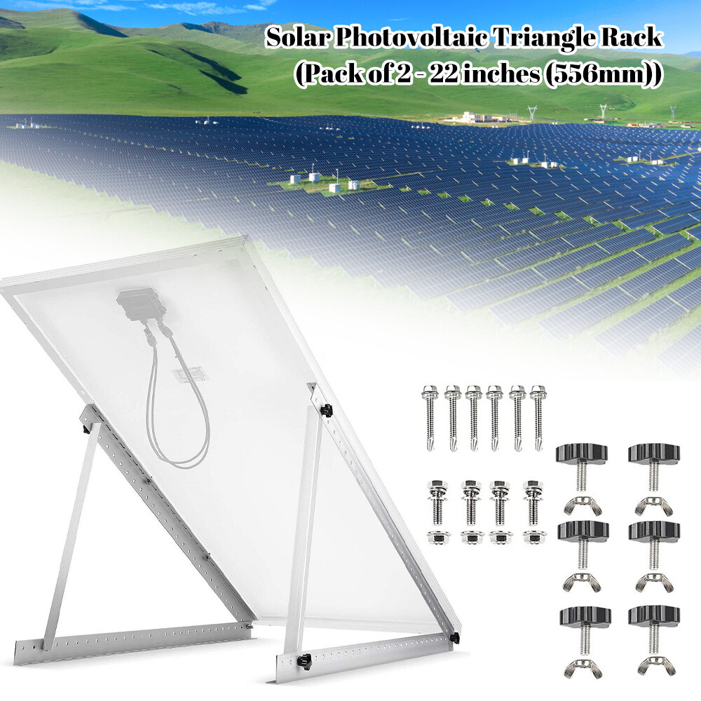 Adjustable Solar Panel RV Tilt Mount Brackets for RV Roof Boat Any Flat Surface