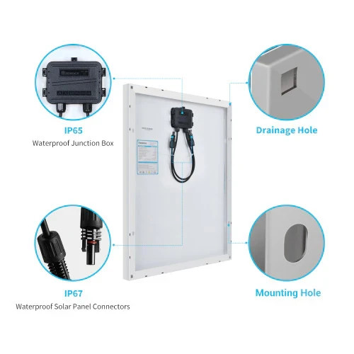 Renogy RNG-50D-SS 50W Solar Panel for Compact Design